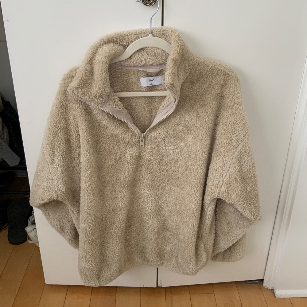 Aritzia TNA Fleece Quart Zip Pullover